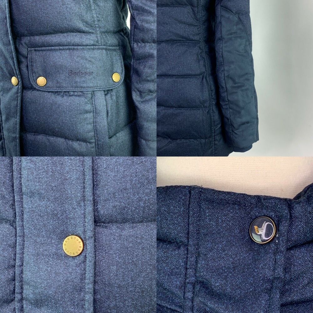 Barbour Goldfinch Blue Quilted Womans Jacket - Picture 13 of 13